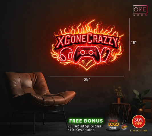 XGONE CRAZZY | LED Neon Sign