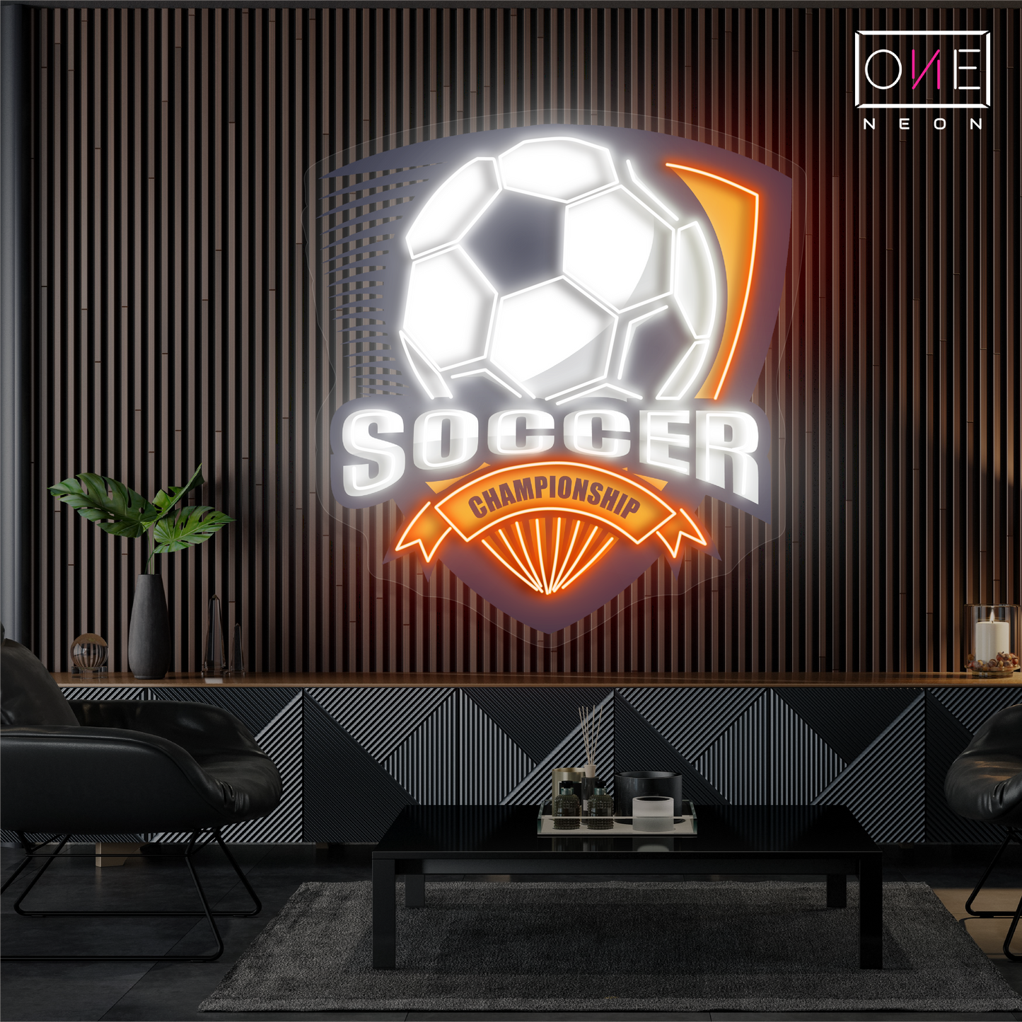 Soccer Championship Artwork Led Neon Sign