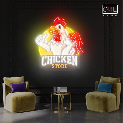 Chicken Store Artwork Led Neon Sign