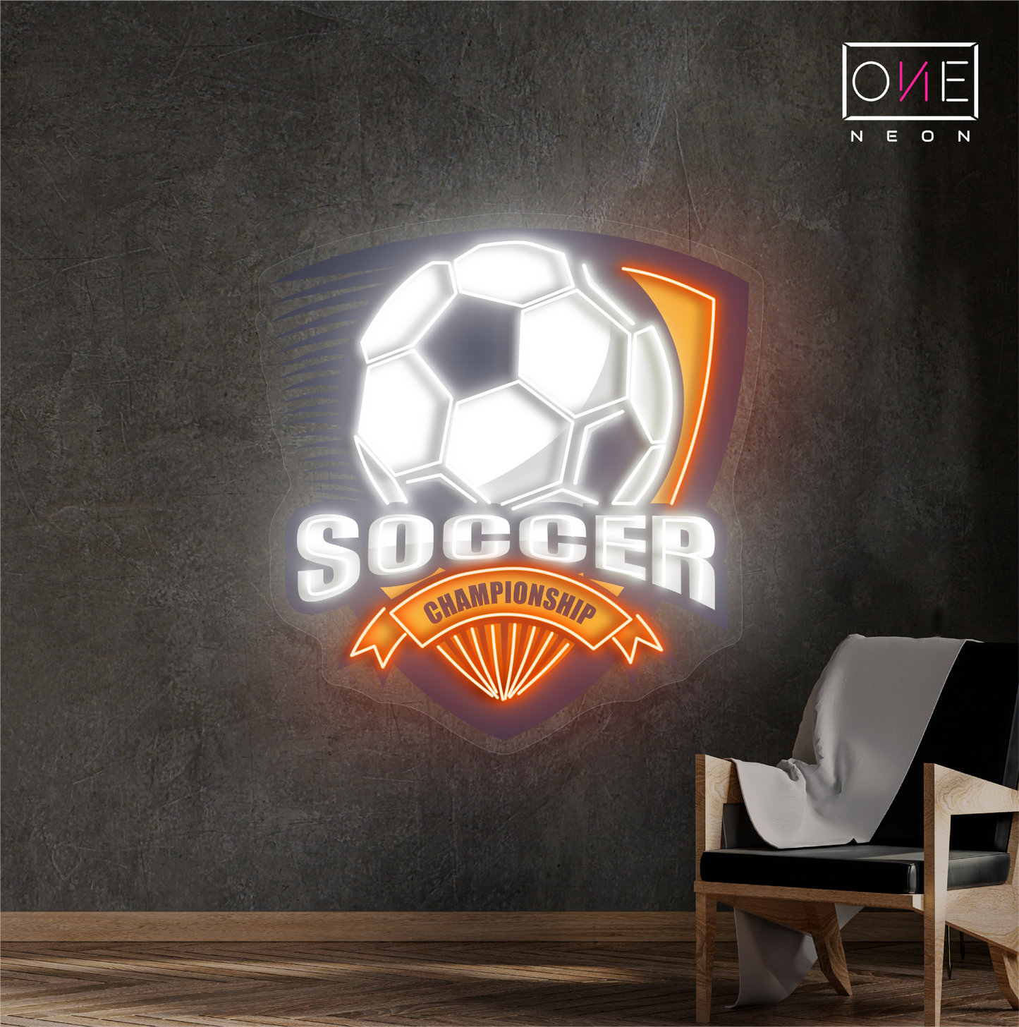 Soccer Championship Artwork Led Neon Sign