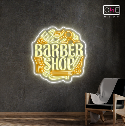 Barber Shop Artwork Led Neon Sign