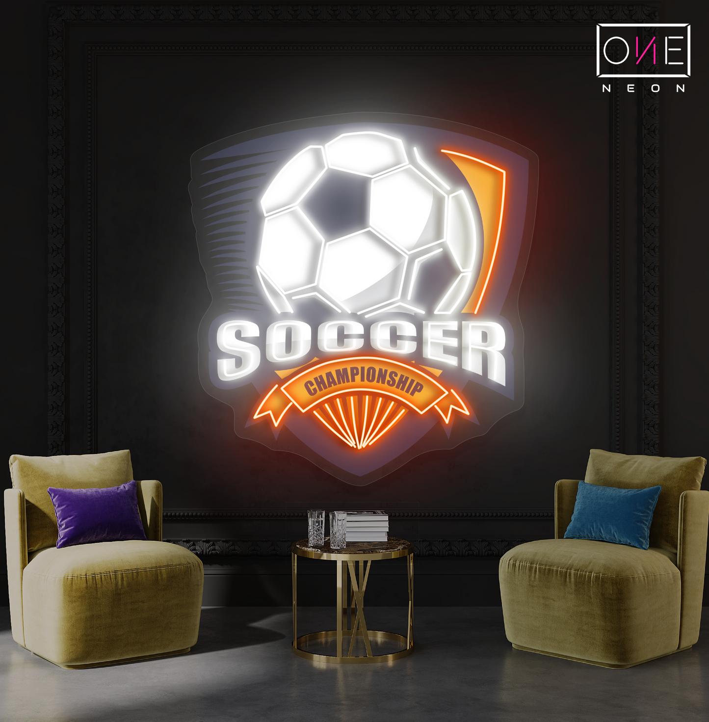 Soccer Championship Artwork Led Neon Sign