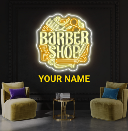 Barber Shop Artwork Led Neon Sign