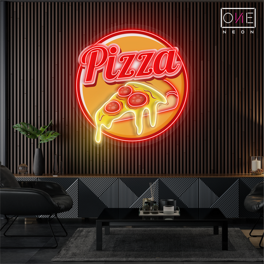 Pizza Slice Artwork Led Neon Sign