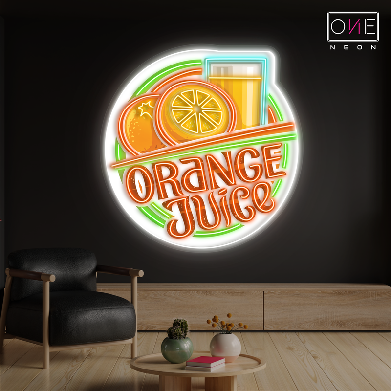 Orange Juice Artwork Led Neon Sign