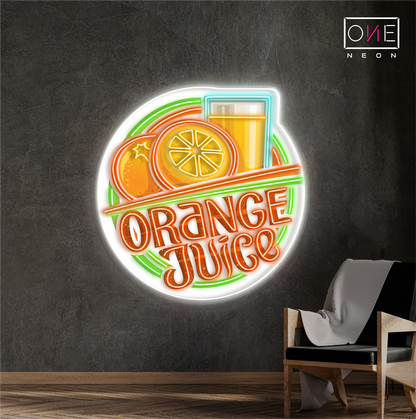 Orange Juice Artwork Led Neon Sign