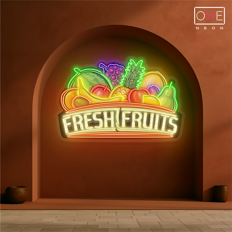 Fresh Fruits Artwork Led Neon Sign