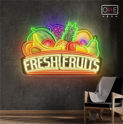 Fresh Fruits Artwork Led Neon Sign