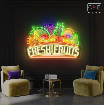 Fresh Fruits Artwork Led Neon Sign