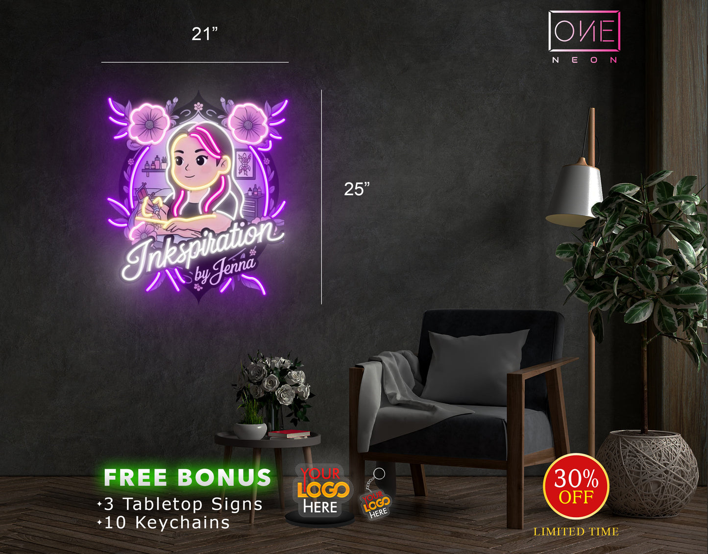 Inkspiration| LED Neon Sign (INDOOR)