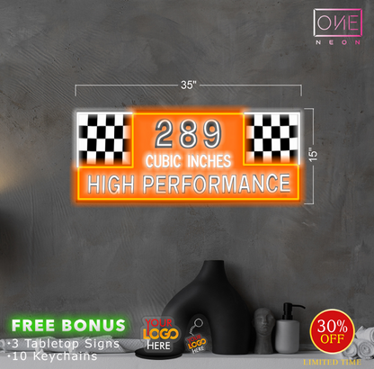 289 Cubic Inches | Led Neon Sign