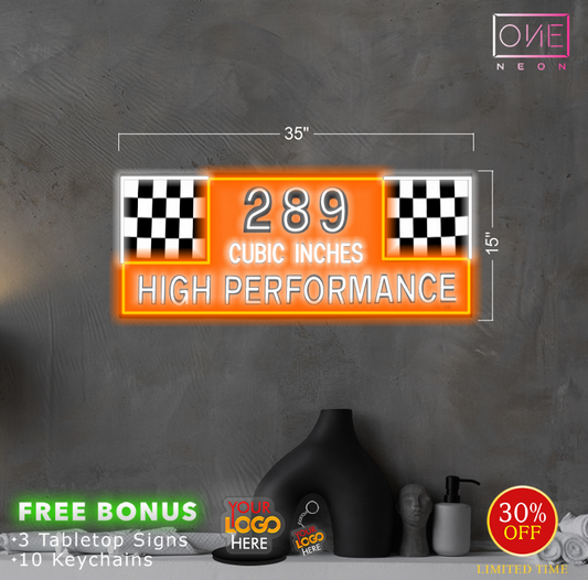 289 Cubic Inches | Led Neon Sign