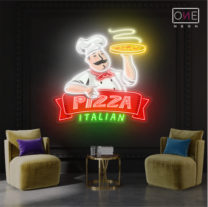 Pizza Italian Artwork Led Neon Sign