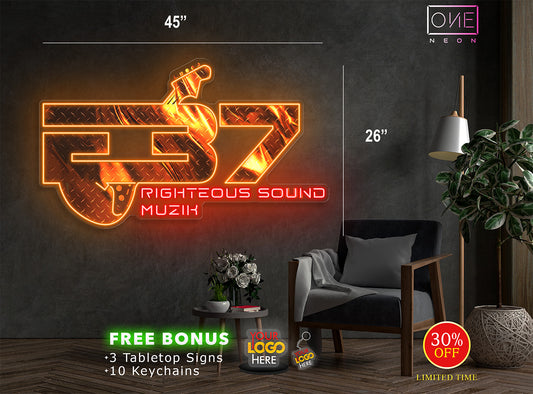 RIGHTEOUS SOUND MUZIK | Led Neon Sign