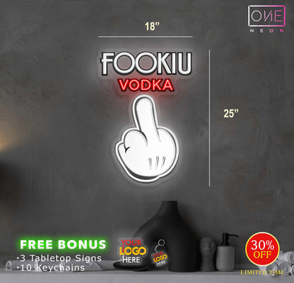 FOOKIU VODKA | LED Neon Sign