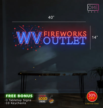 WV Firework outlet (2 signs) | Led Neon Sign