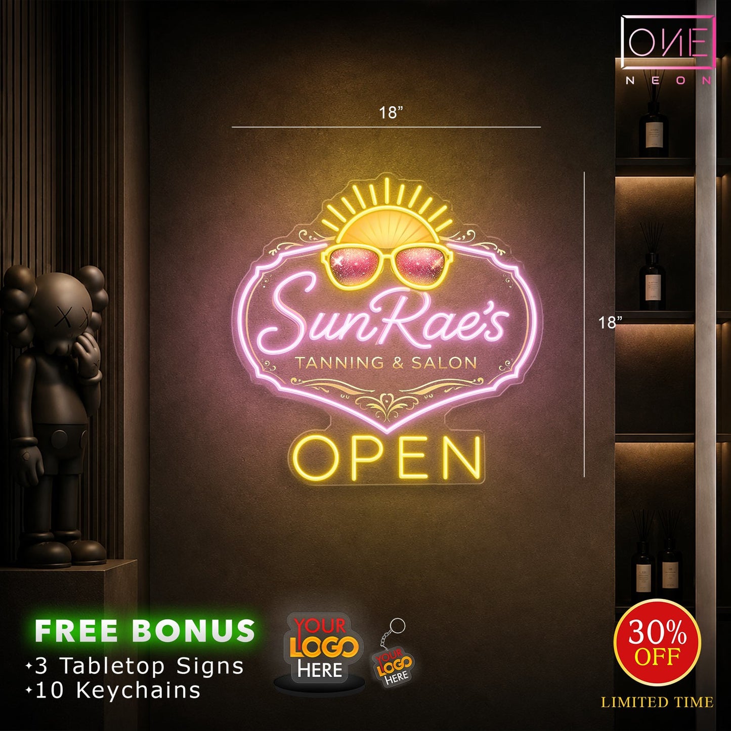 SUN RAE'S | LED Neon Sign
