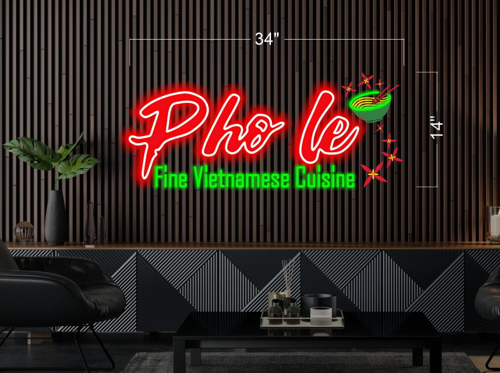 Pho Le fine Vietnamese cuisine | Led Neon Sign