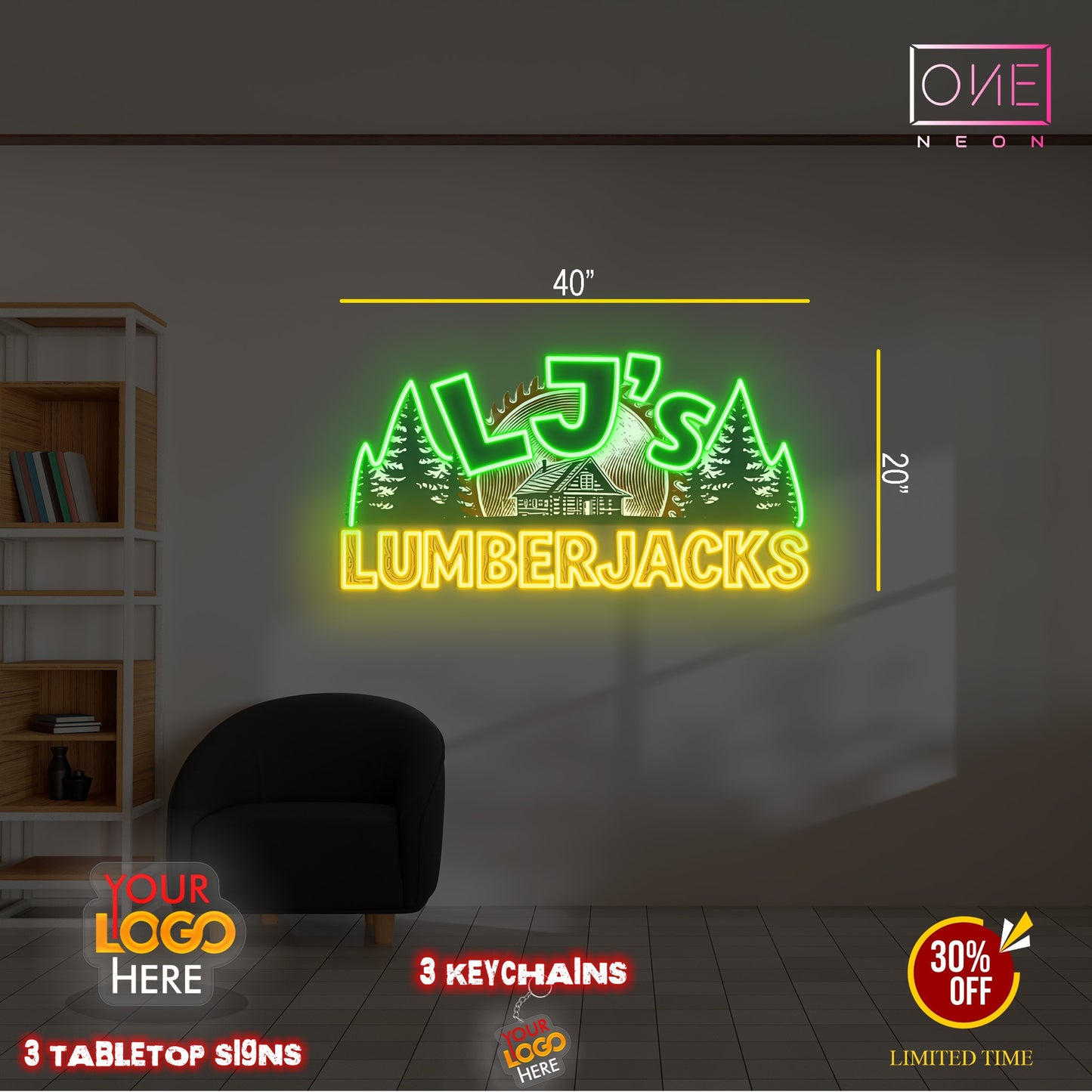LAMBERJACKS | LED Neon Sign