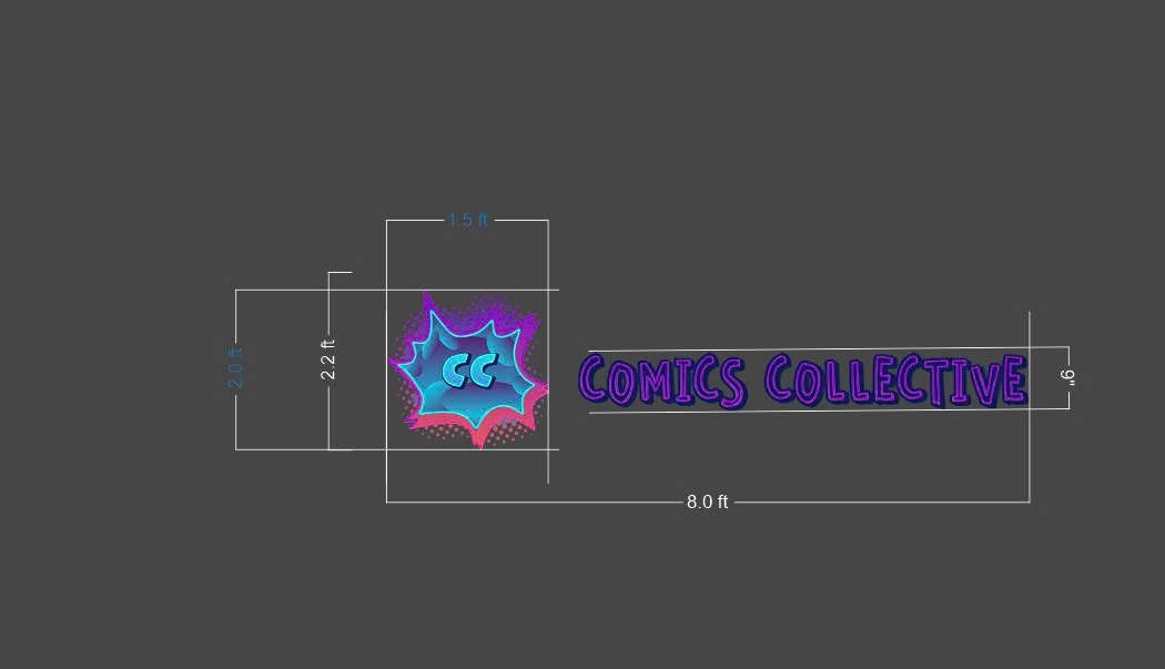 COMICS COLLECTIVE | Led Neon Sign (outdoor)