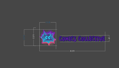 COMICS COLLECTIVE | Led Neon Sign (outdoor)
