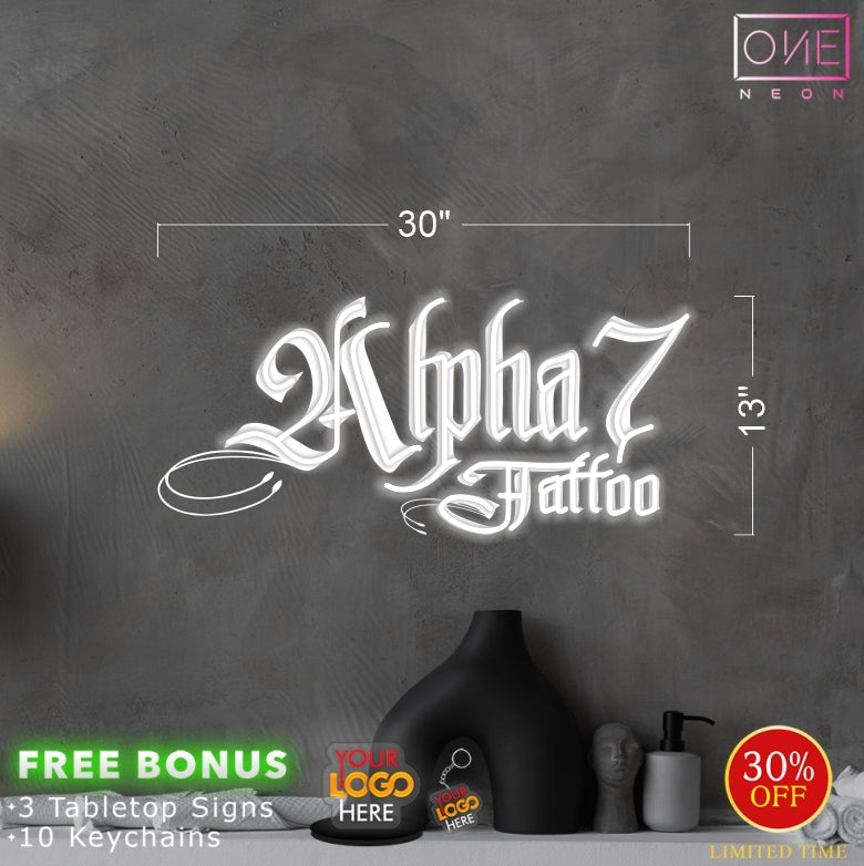 ALPHAZ TATTOO | Led Neon Sign (RGB)