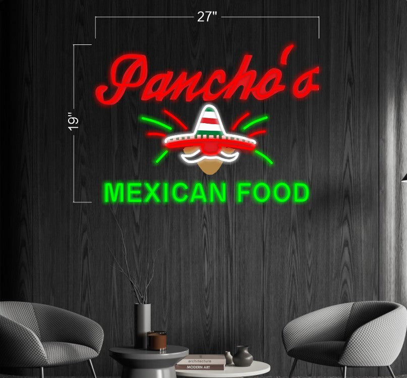 Pancho's Mexican food | LED Neon Sign