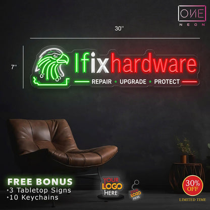IFIXHARDWARE | LED Neon Sign (4 signs)