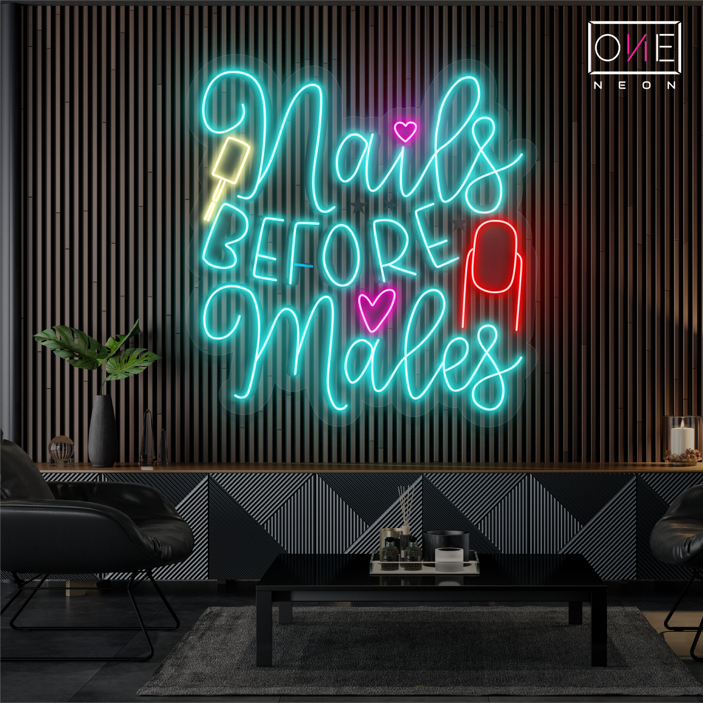 Nails Before Males Studio Artwork Led Neon Sign