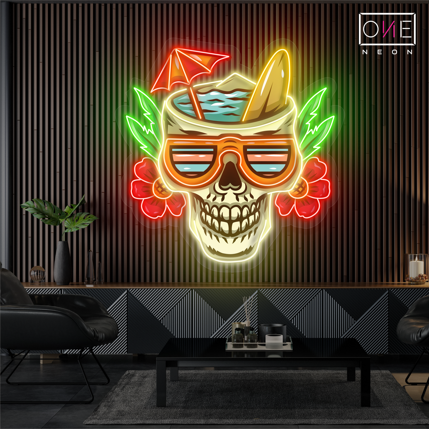 Island of Skulls Artwork Led Neon Sign