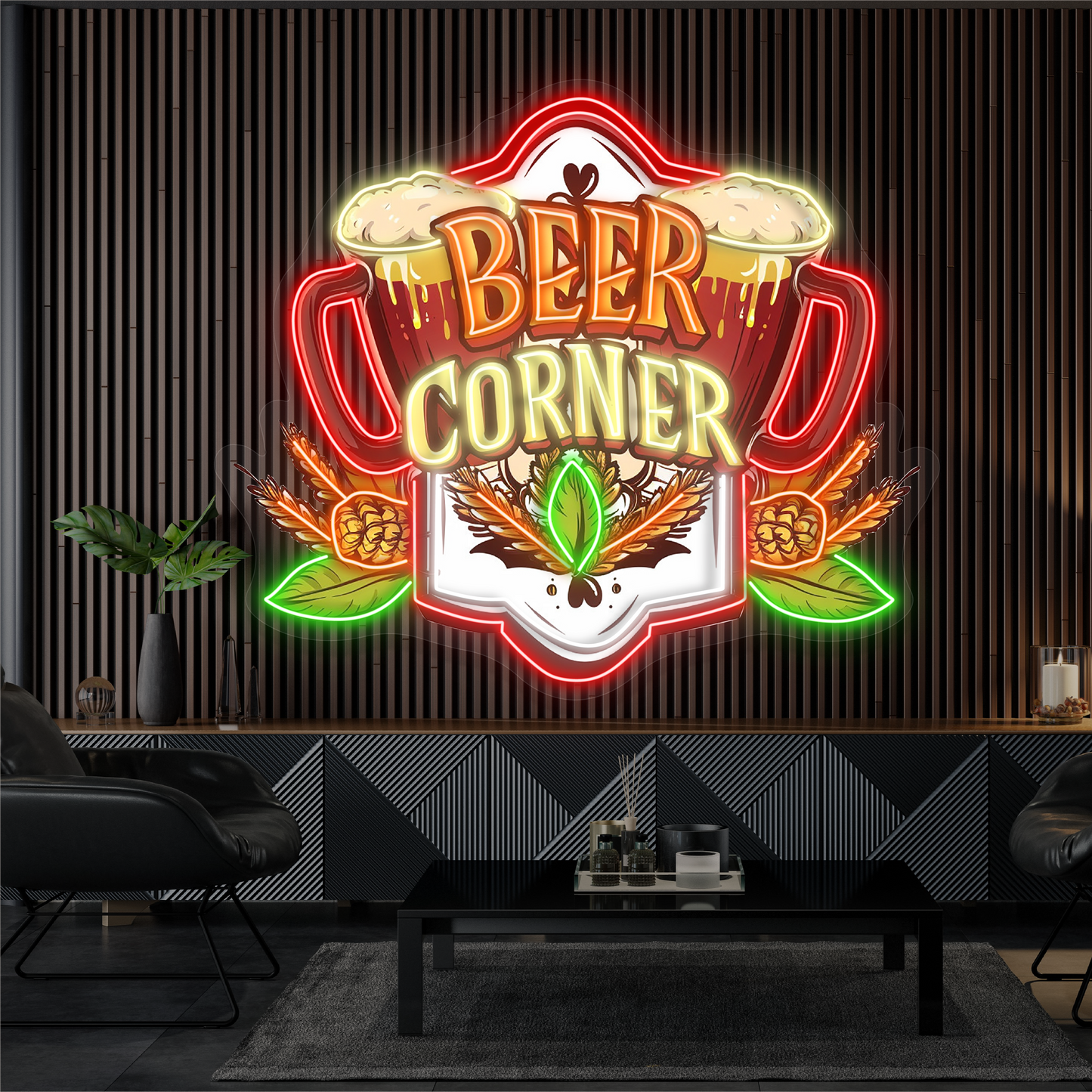 Beer Corner Artwork Led Neon Sign