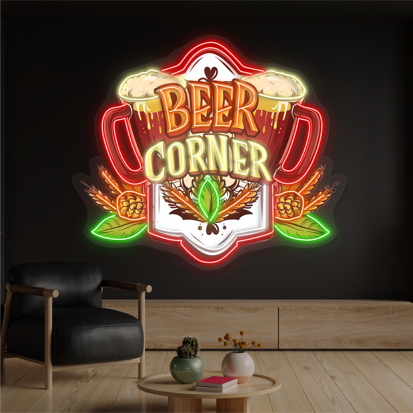 Beer Corner Artwork Led Neon Sign