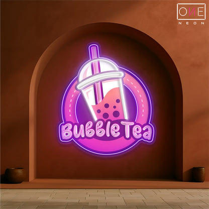 Bubble Tea Delight Artwork Led Neon Sign