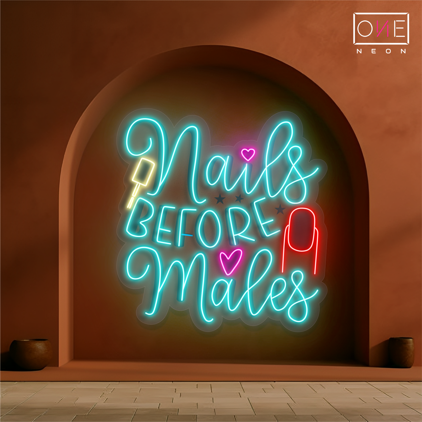 Nails Before Males Studio Artwork Led Neon Sign