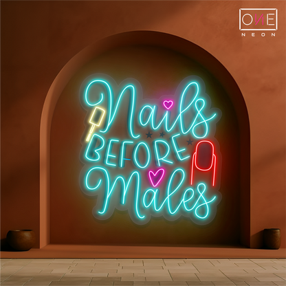 Nails Before Males Studio Artwork Led Neon Sign