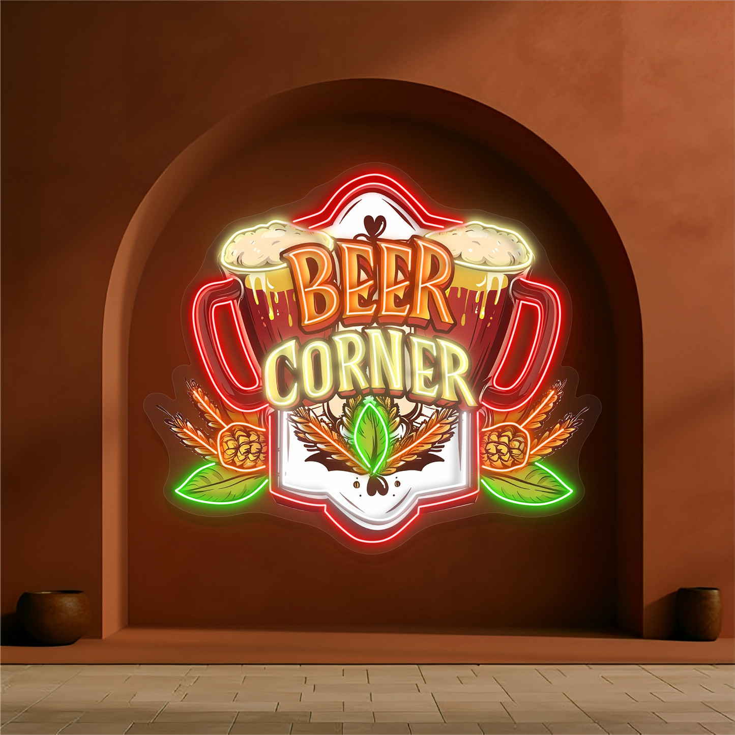 Beer Corner Artwork Led Neon Sign