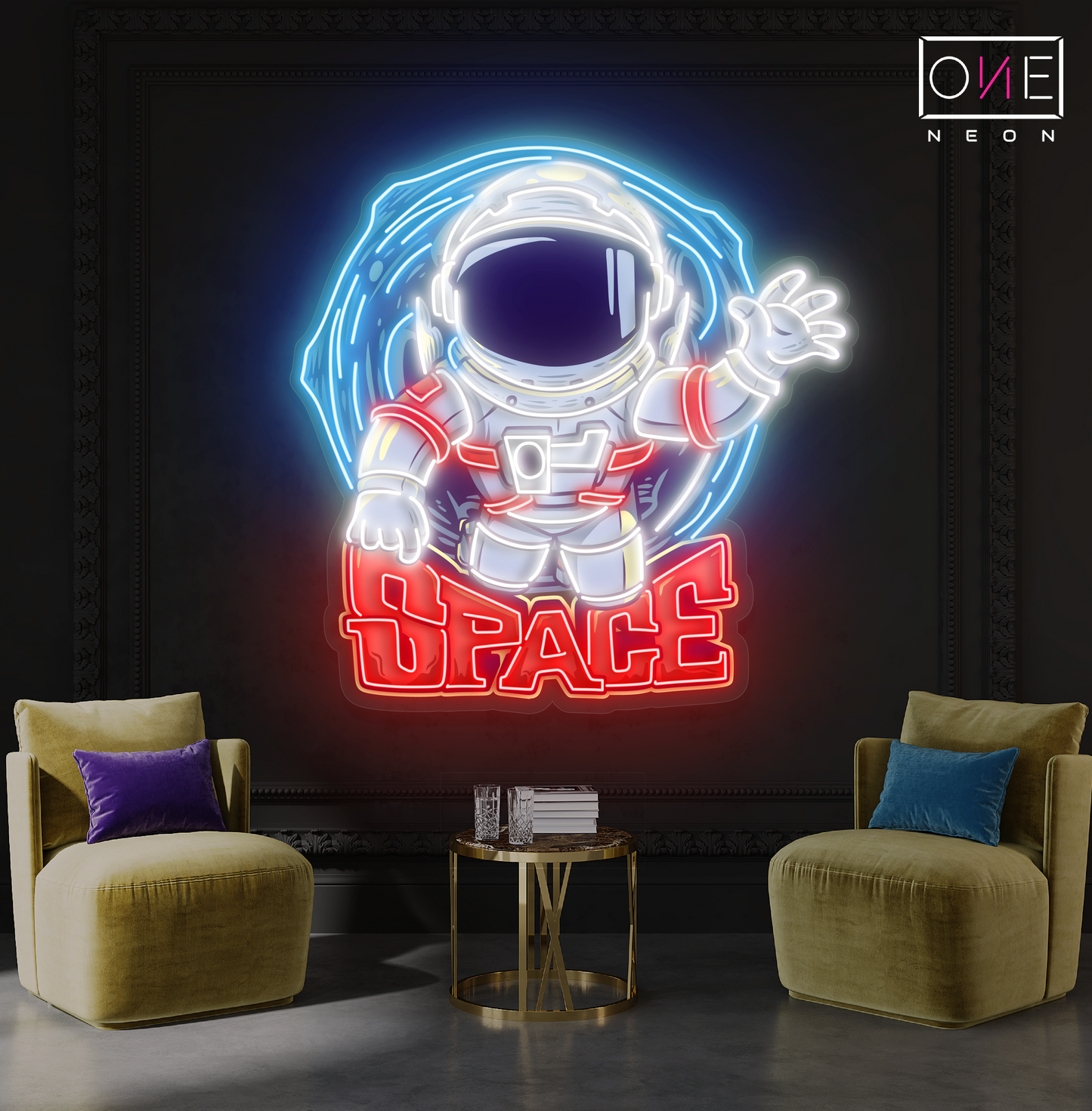 Space Voyager Artwork Led Neon Sign