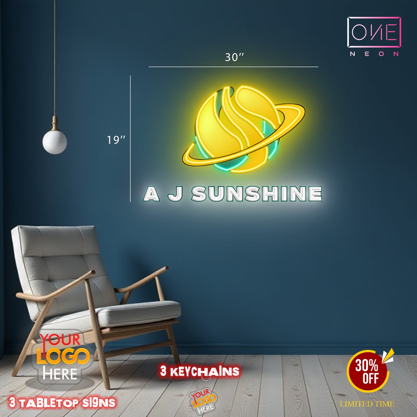A J SUNSHINE | Led Neon Sign