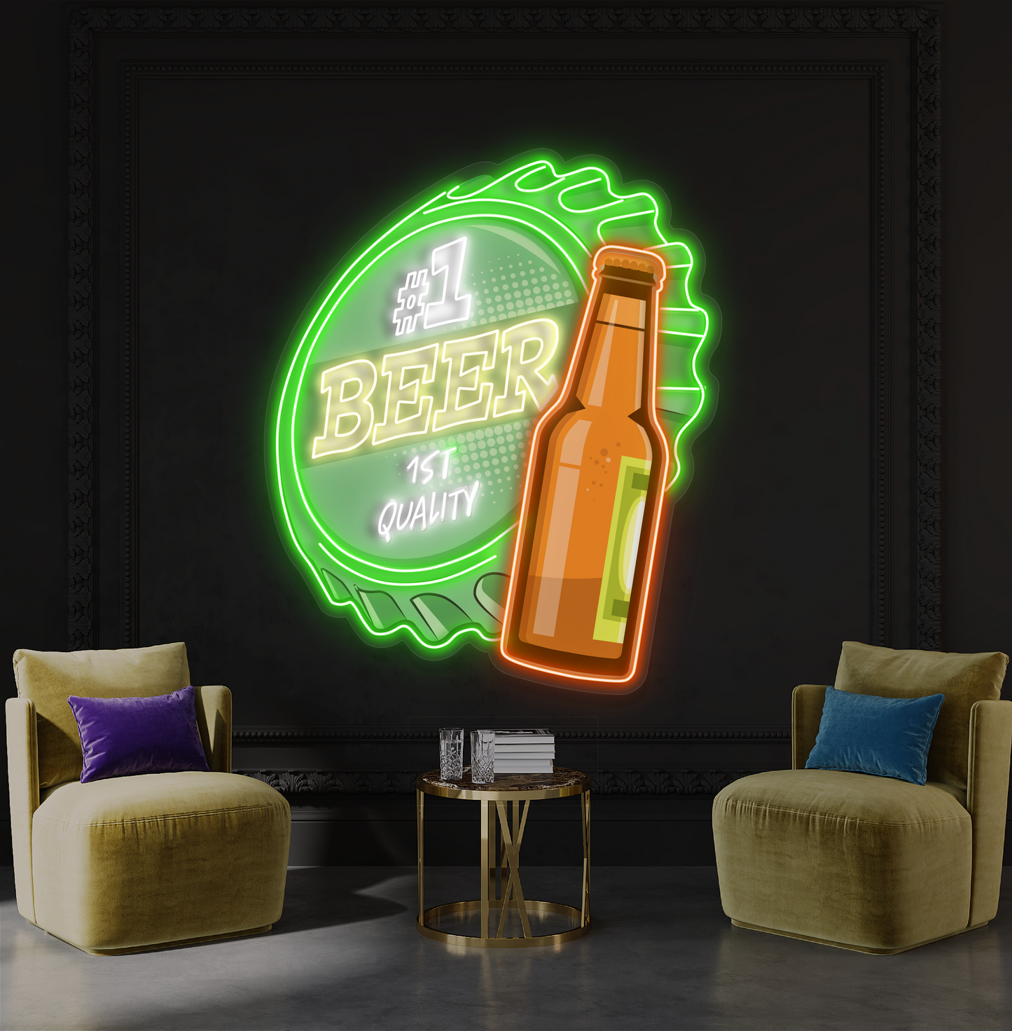 Top Brew Artwork Led Neon Sign