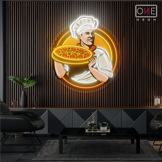 Master Chef’s Pizza Artwork Led Neon Sign