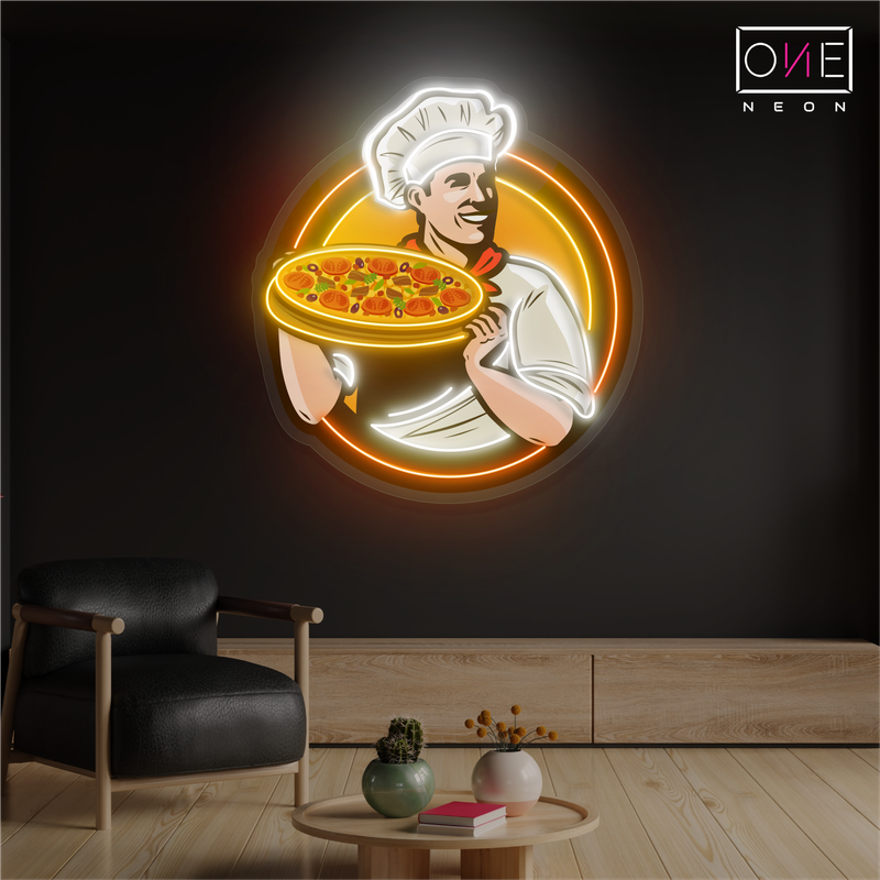 Master Chef’s Pizza Artwork Led Neon Sign