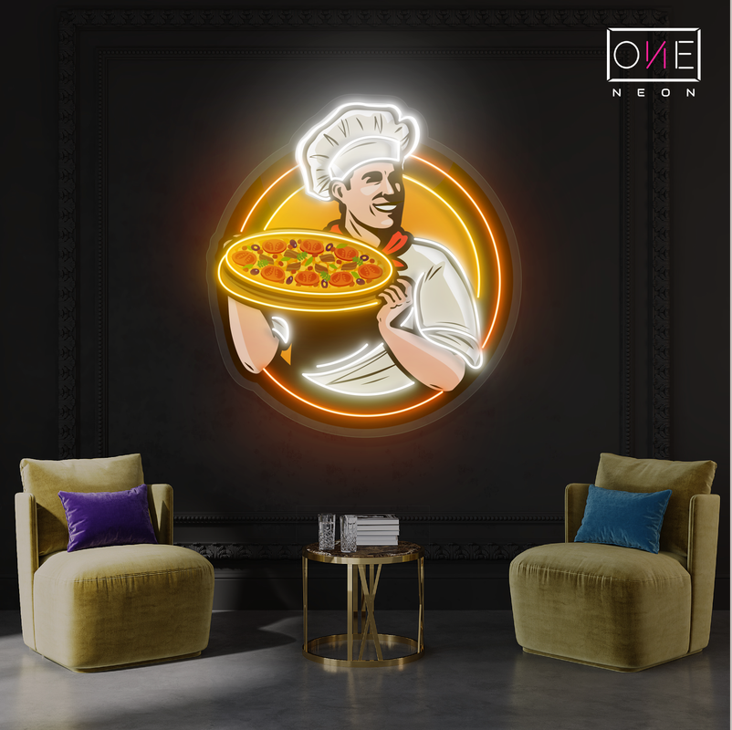 Master Chef’s Pizza Artwork Led Neon Sign