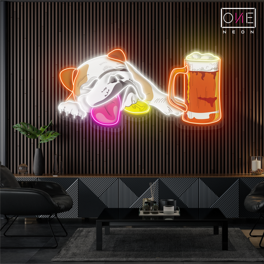 Puppy Brew Artwork Led Neon Sign