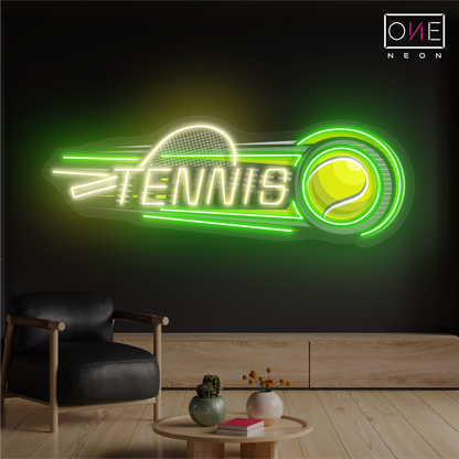 Tennis Power Artwork Led Neon Sign