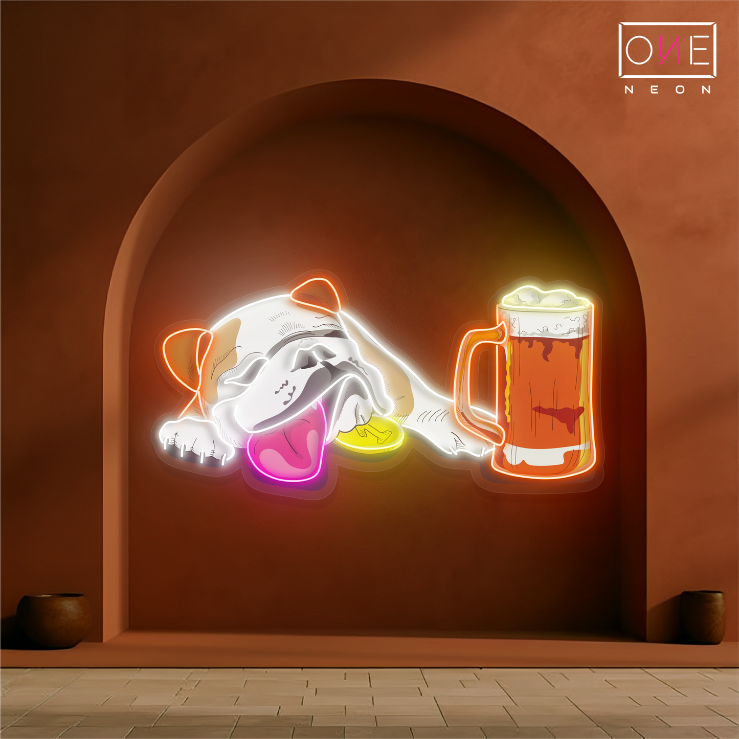 Puppy Brew Artwork Led Neon Sign