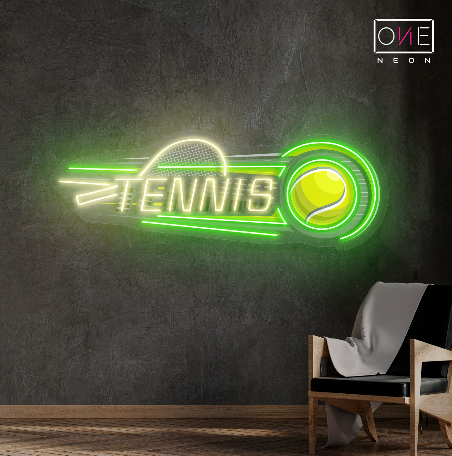 Tennis Power Artwork Led Neon Sign