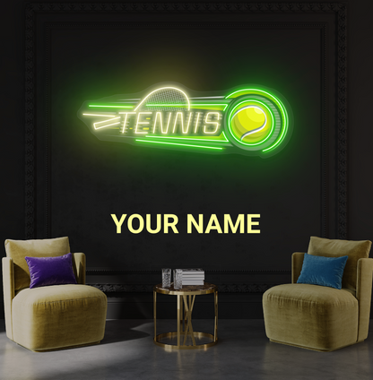 Tennis Power Artwork Led Neon Sign