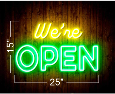 SMASH BURGERS & DELI MART & open sign| Led Neon Sign ( 2signs)