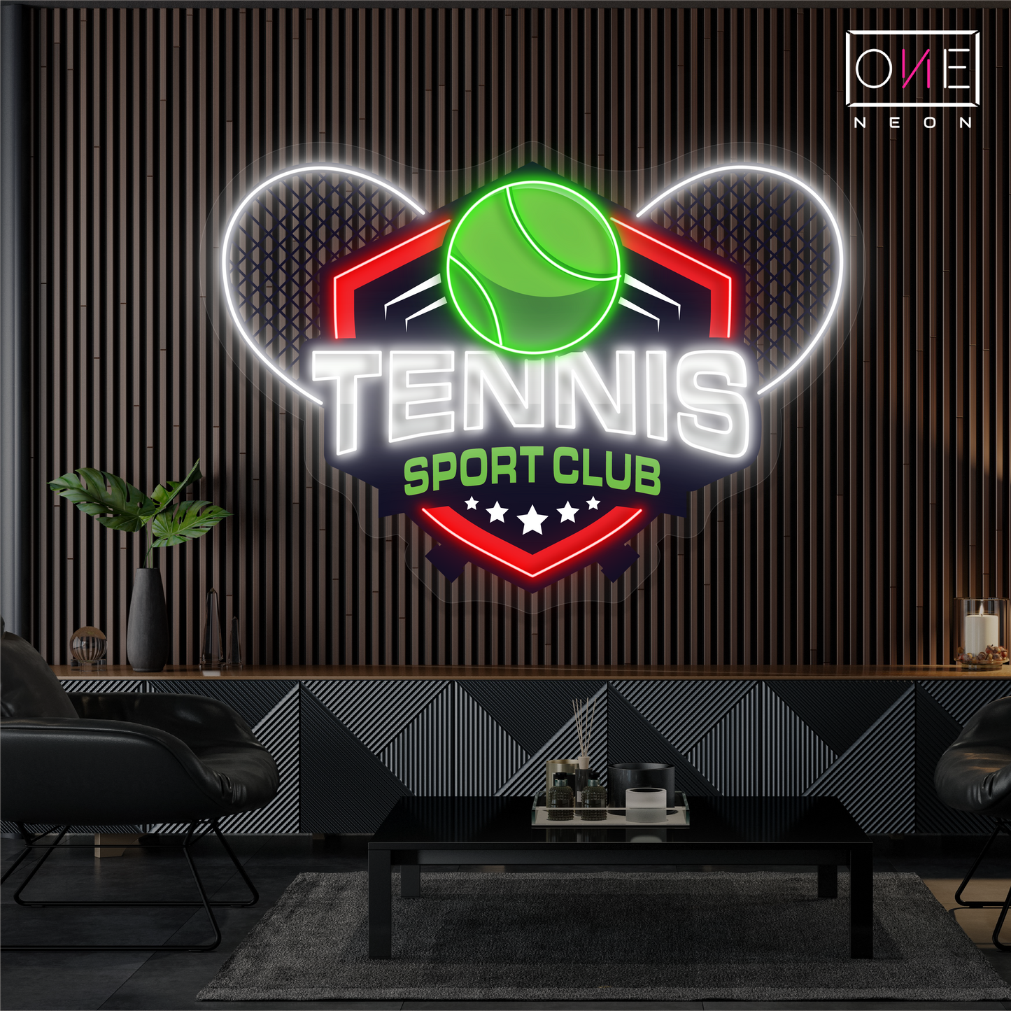 Tennis Sport Club Artwork Led Neon Sign