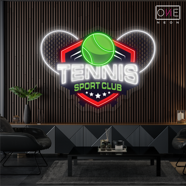 Tennis Sport Club Artwork Led Neon Sign